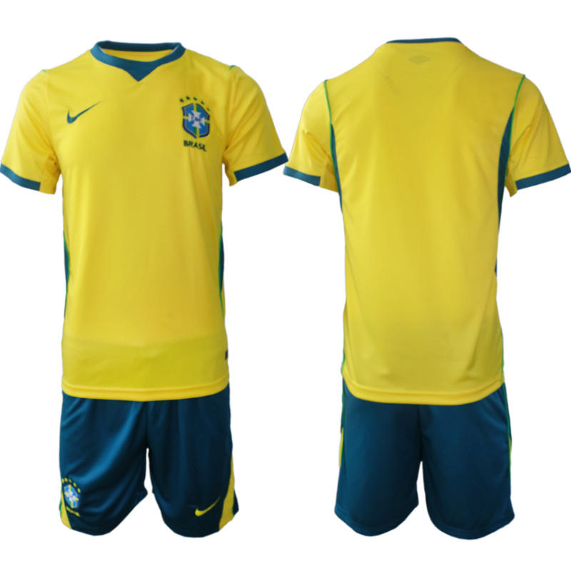 Men Brazil home #6 style 2026 World Cup Soccer jersey->brazil jersey->Soccer Country Jersey